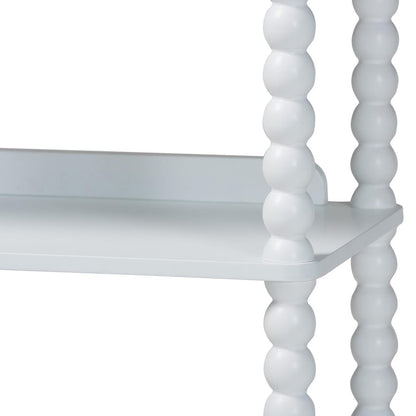 Baxton Studio - Lucera Shelving Unit in White - MG9011-White-Display Shelf view 5