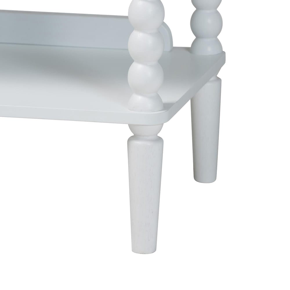 Baxton Studio - Lucera Shelving Unit in White - MG9011-White-Display Shelf view 6
