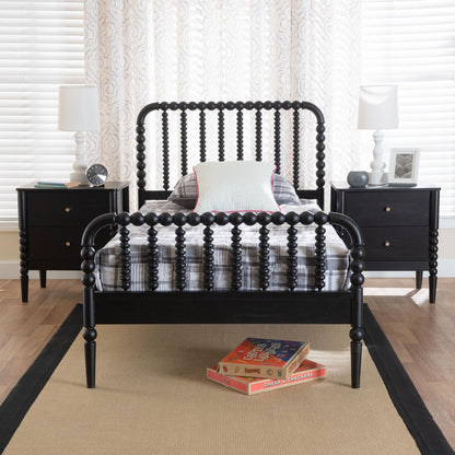 Baxton Studio - Lucera Twin Bedroom Set in Black - MG0110-4-Black-Twin 3PC Bedroom Set view 10