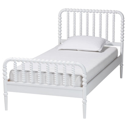Baxton Studio - Lucera Twin Bedroom Set in White - MG0110-4-White-Twin 3PC Bedroom Set view 3