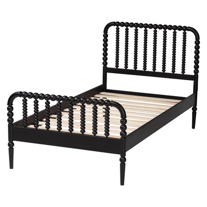 Baxton Studio - Lucera Twin Size Bed in Black - MG0110-4-Black-Twin view 3
