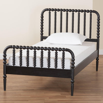 Baxton Studio - Lucera Twin Size Bed in Black - MG0110-4-Black-Twin view 7