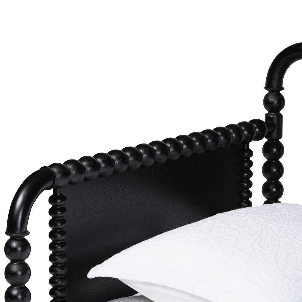 Baxton Studio - Lucera Twin Size Daybed in Black - MG0110-4-Black-Daybed view 4