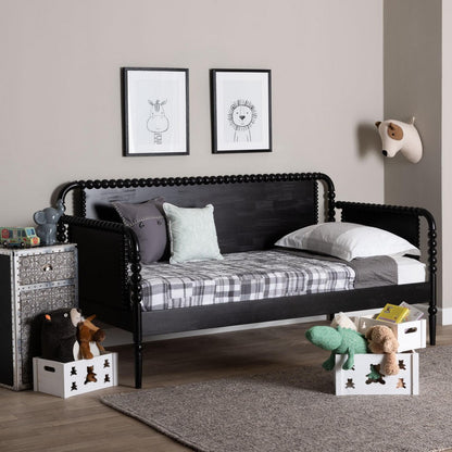 Baxton Studio - Lucera Twin Size Daybed in Black - MG0110-4-Black-Daybed view 7