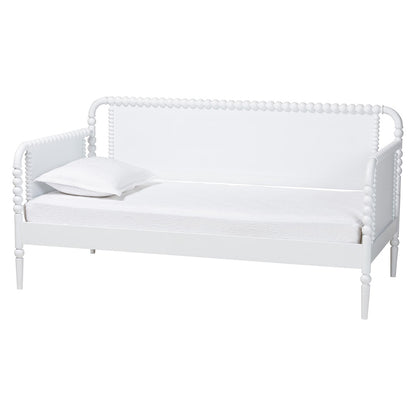 Baxton Studio - Lucera Twin Size Daybed in White - MG0110-4-White-Daybed view 1