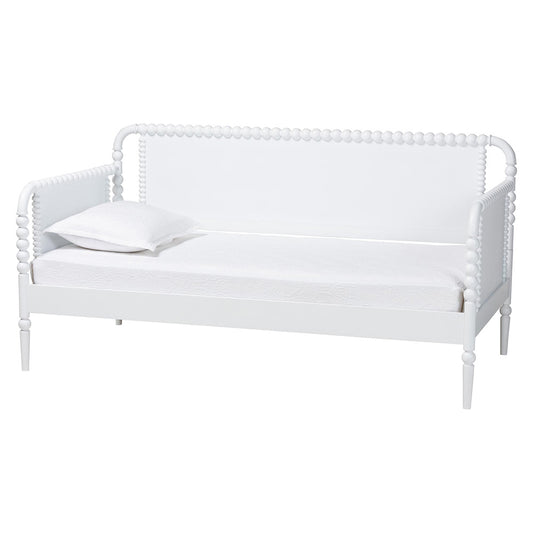 Baxton Studio - Lucera Twin Size Daybed in White - MG0110-4-White-Daybed view 1