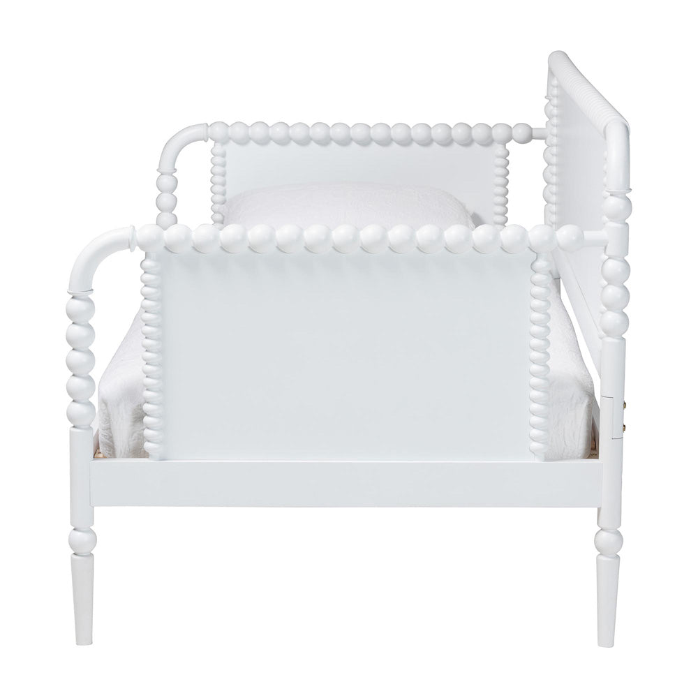 Baxton Studio - Lucera Twin Size Daybed in White - MG0110-4-White-Daybed view 2