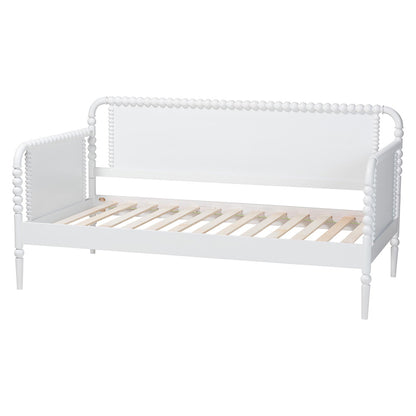 Baxton Studio - Lucera Twin Size Daybed in White - MG0110-4-White-Daybed view 3