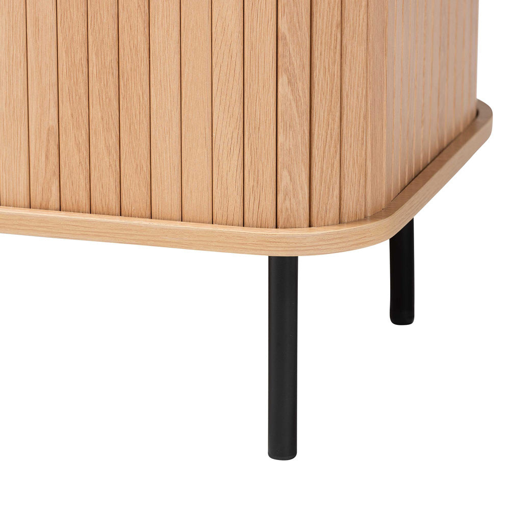 Baxton Studio - Lucia Sideboard in Light Oak/Black - LC23011A-Tan-Sideboad view 6