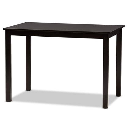 Baxton Studio - Luisa Dining Set in Dark Brown/Walnut Brown - Luisa-Dark Brown/Walnut-5PC Dining Set view 3