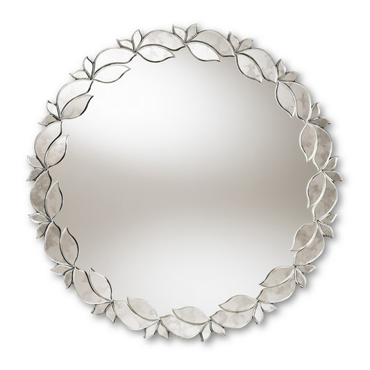 Baxton Studio - Luiza Mirror in Antique Silver - RXW-6175 view 1