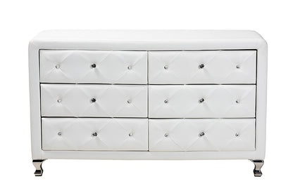 Baxton Studio - Luminescence Dresser - BBT2030-Dresser-White view 3