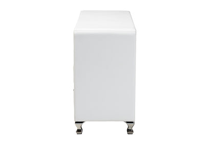 Baxton Studio - Luminescence Dresser - BBT2030-Dresser-White view 4