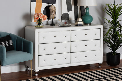 Baxton Studio - Luminescence Dresser - BBT2030-Dresser-White view 5