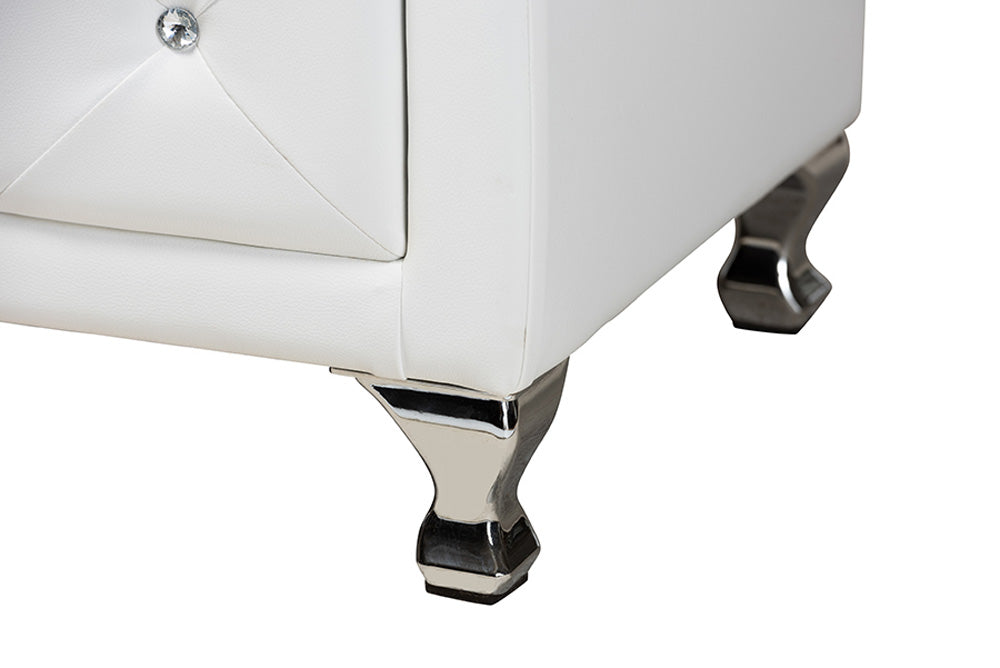 Baxton Studio - Luminescence Dresser - BBT2030-Dresser-White view 6