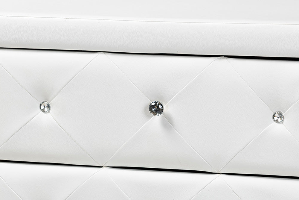 Baxton Studio - Luminescence Dresser - BBT2030-Dresser-White view 7