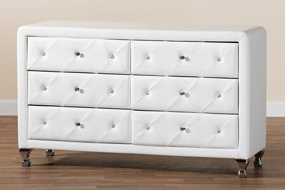Baxton Studio - Luminescence Dresser - BBT2030-Dresser-White view 8