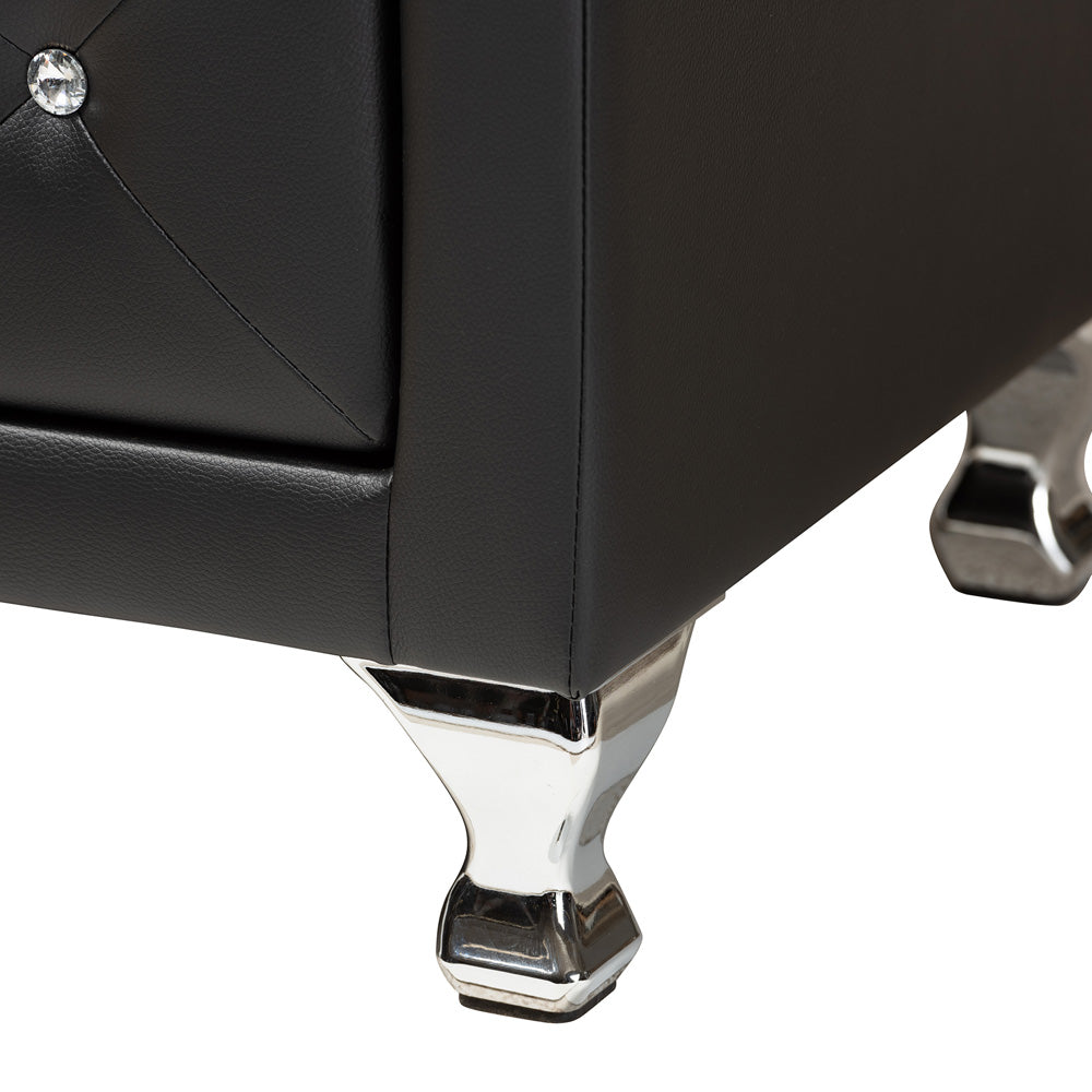 Baxton Studio - Luminescence Dresser in Black - BBT2030-Dresser-Black view 5