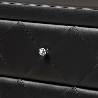 Baxton Studio - Luminescence Dresser in Black - BBT2030-Dresser-Black view 6