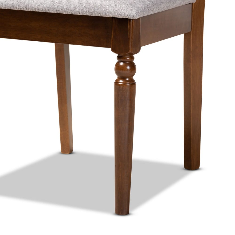 Baxton Studio - Lylah Set of 4 Dining Chairs in Grey/Walnut - RH332C-Grey/Walnut-DC-4PK view 4