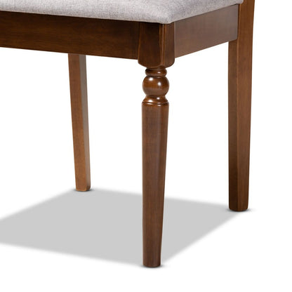 Baxton Studio - Lylah Set of 4 Dining Chairs in Grey/Walnut - RH332C-Grey/Walnut-DC-4PK view 4