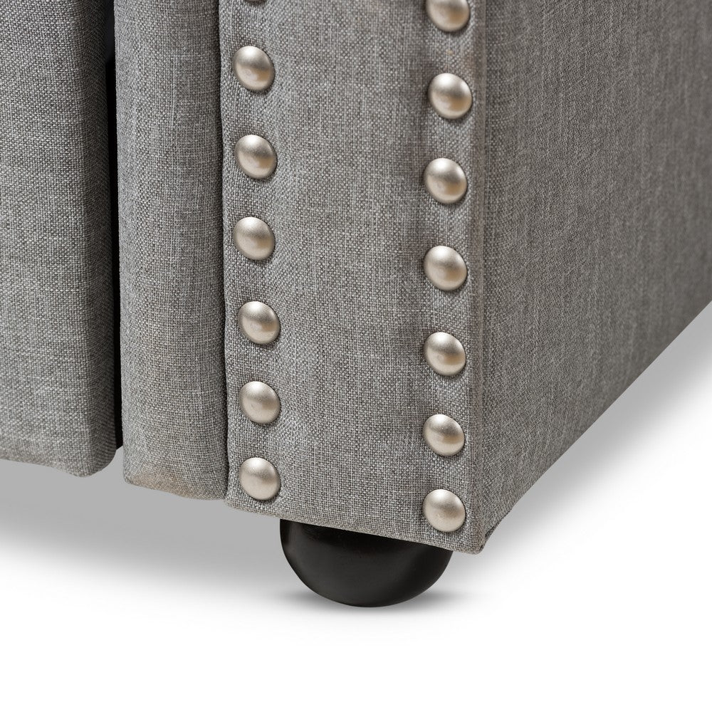 Baxton Studio - Mabelle Daybed in Grey - Ashley-Grey-Daybed view 8