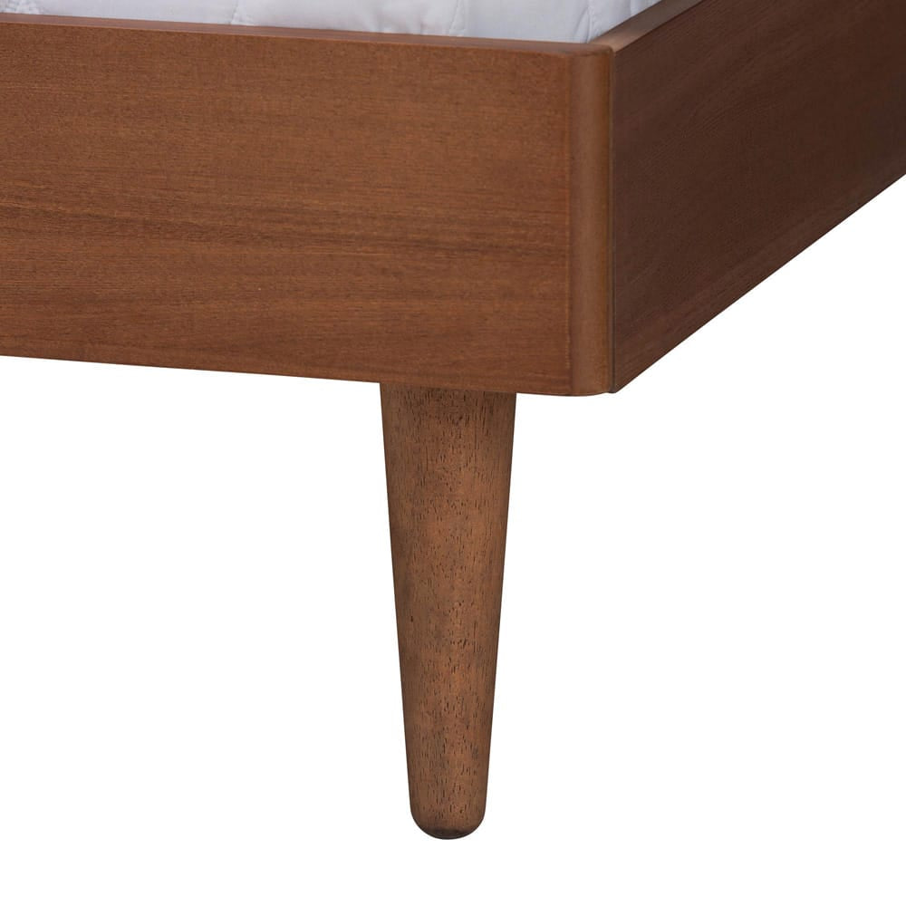 Baxton Studio - Macaria Queen Bed w/ Headboard in Walnut Brown - MG9774/97151-Queen view 5