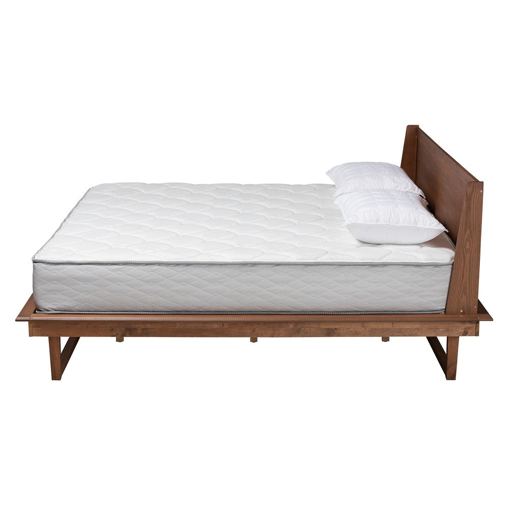 Baxton Studio - Macayle King Size Bed in Ash Walnut - MG0004-2-Ash Walnut-King view 2