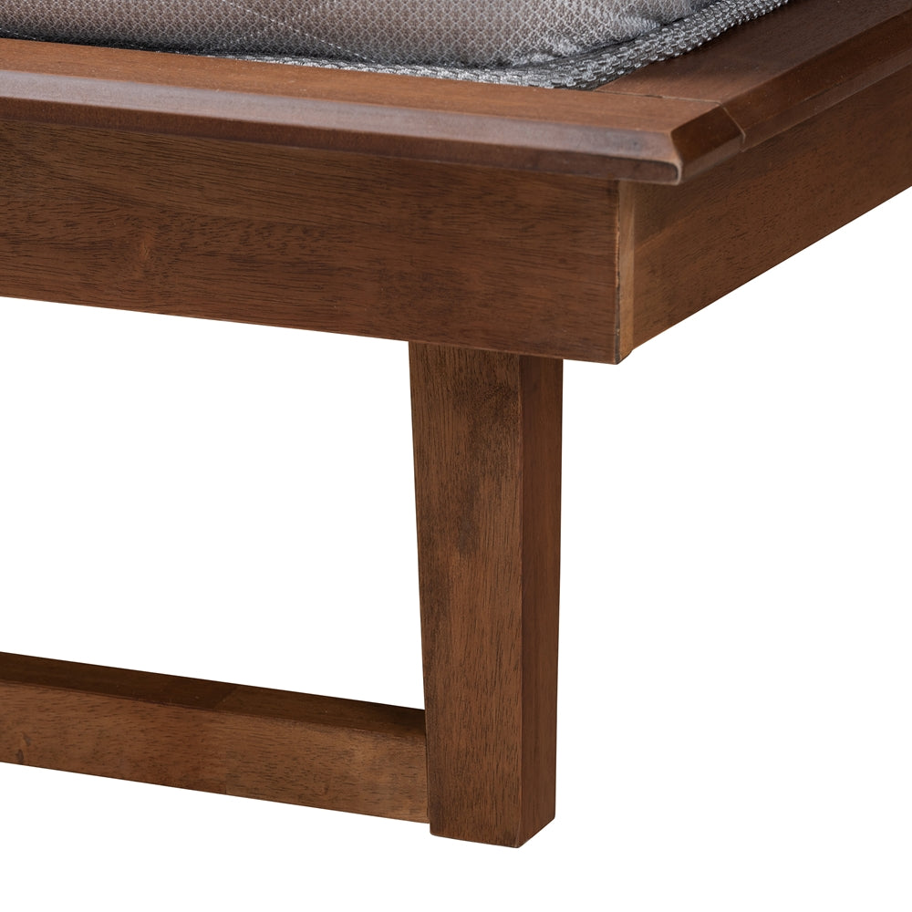 Baxton Studio - Macayle King Size Bed in Ash Walnut - MG0004-2-Ash Walnut-King view 5