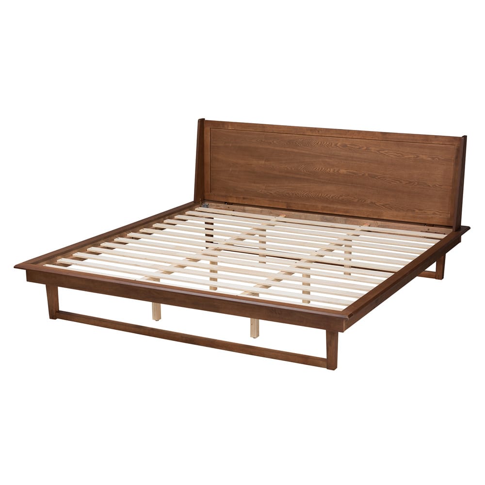 Baxton Studio - Macayle Queen Size Bed in Ash Walnut - MG0004-2-Ash Walnut-Queen view 3