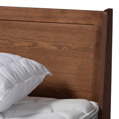 Baxton Studio - Macayle Queen Size Bed in Ash Walnut - MG0004-2-Ash Walnut-Queen view 4