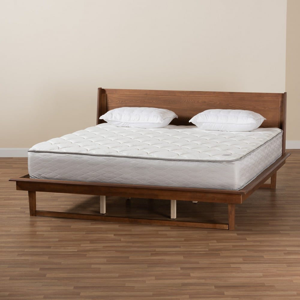 Baxton Studio - Macayle Queen Size Bed in Ash Walnut - MG0004-2-Ash Walnut-Queen view 8
