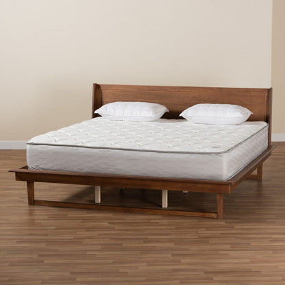 Baxton Studio - Macayle Queen Size Bed in Ash Walnut - MG0004-2-Ash Walnut-Queen view 8
