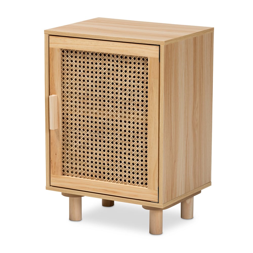 Baxton Studio - Maclean End Table in Beige/Natural Brown - LYA20-104-Natural-ET view 1