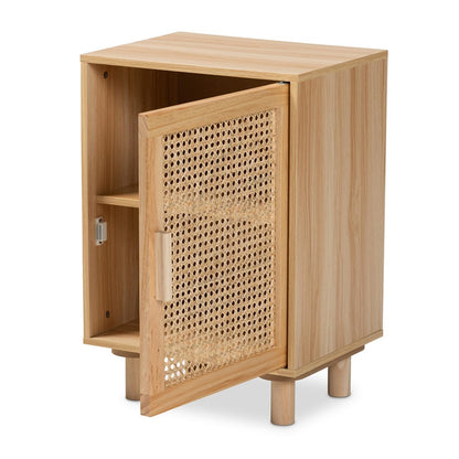 Baxton Studio - Maclean End Table in Beige/Natural Brown - LYA20-104-Natural-ET view 2