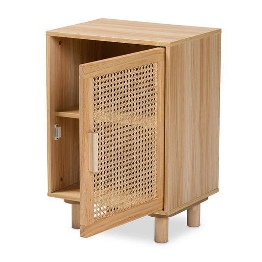 Baxton Studio - Maclean End Table in Beige/Natural Brown - LYA20-104-Natural-ET view 2