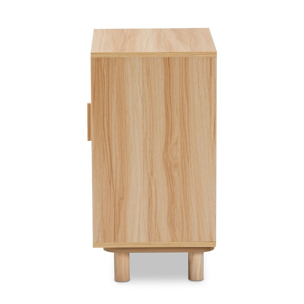 Baxton Studio - Maclean End Table in Beige/Natural Brown - LYA20-104-Natural-ET view 4