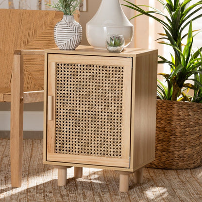 Baxton Studio - Maclean End Table in Beige/Natural Brown - LYA20-104-Natural-ET view 8