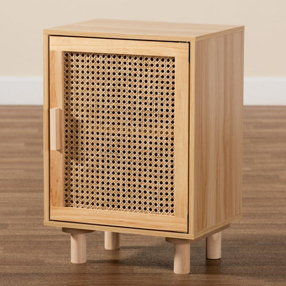 Baxton Studio - Maclean End Table in Beige/Natural Brown - LYA20-104-Natural-ET view 9