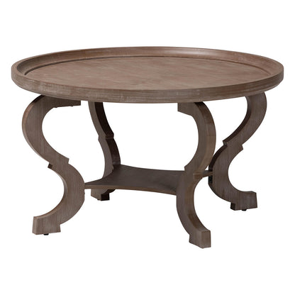 Baxton Studio - Madrona Coffee Table in Antique Brown - JY24A184-Brown-CT view 1