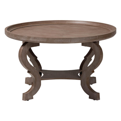Baxton Studio - Madrona Coffee Table in Antique Brown - JY24A184-Brown-CT view 2