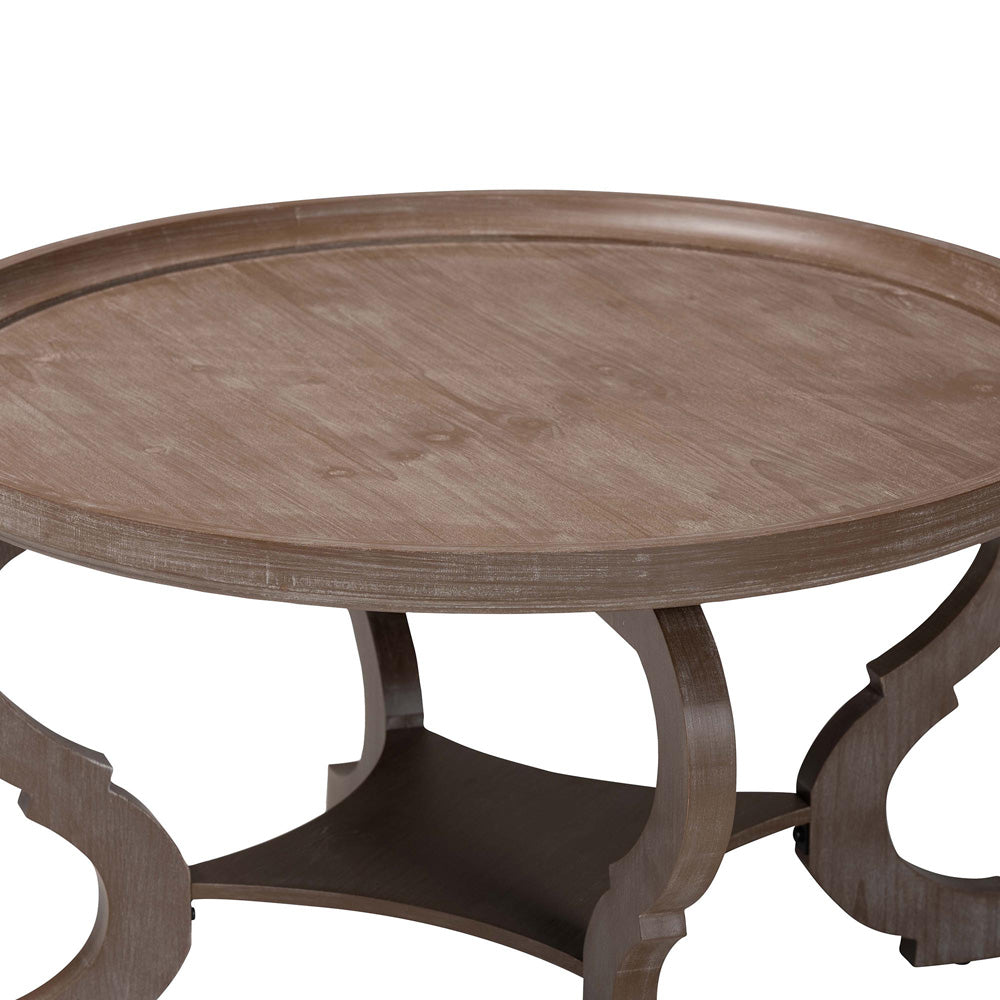 Baxton Studio - Madrona Coffee Table in Antique Brown - JY24A184-Brown-CT view 3