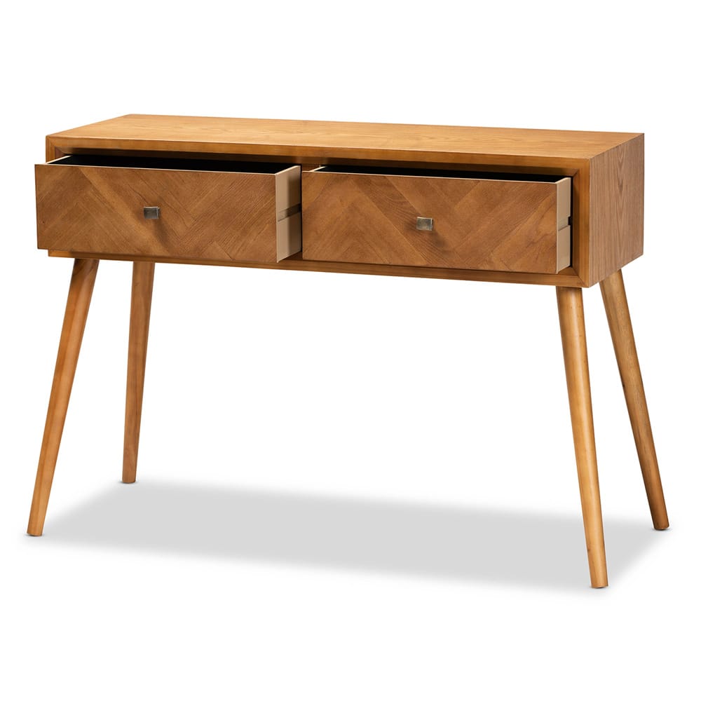 Baxton Studio - Mae Console Table in Brown - JY20A151-Console view 2