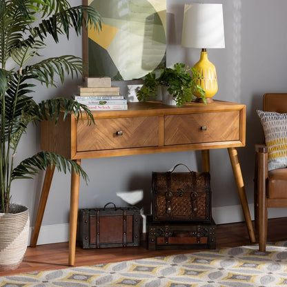 Baxton Studio - Mae Console Table in Brown - JY20A151-Console view 7