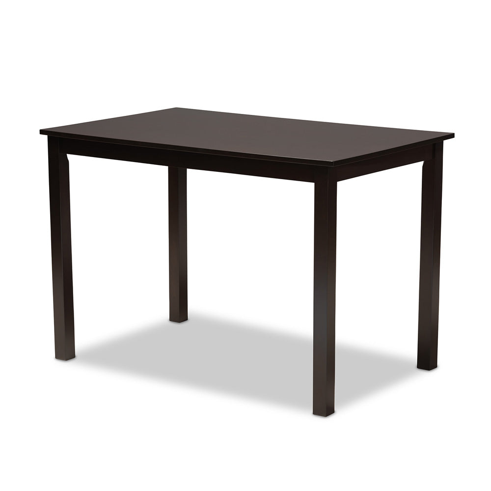 Baxton Studio - Mael Dining Set in Sand/Espresso - RH331C-Sand/Dark Brown-5PC Dining Set view 3