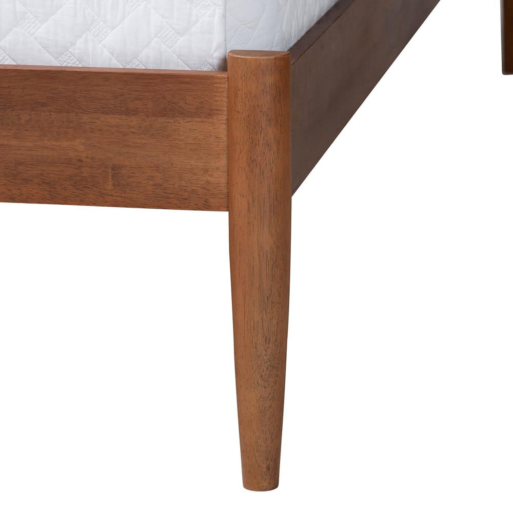 Baxton Studio - Maeron Queen Size Bed in Walnut Brown - MG0235-1-Walnut-Queen view 5