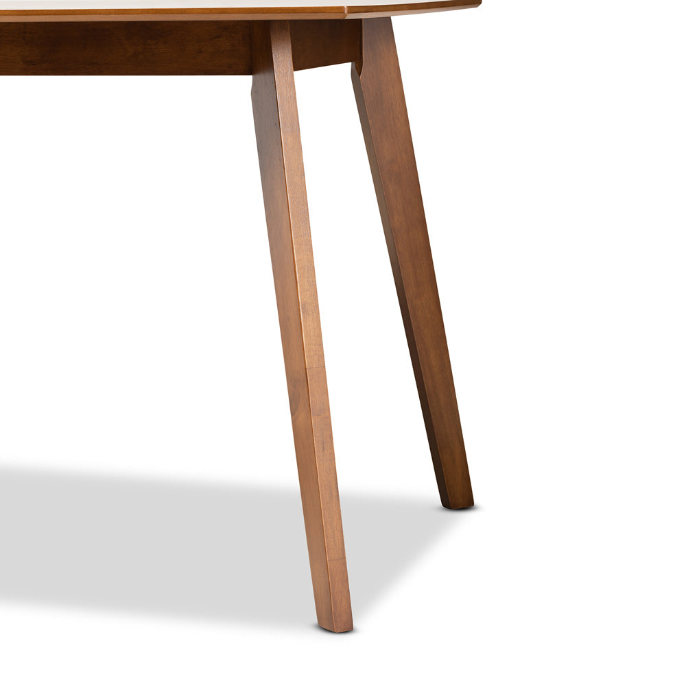 Baxton Studio - Maila Dining Table in Walnut Brown  - RH7206T-Walnut-DT view 5