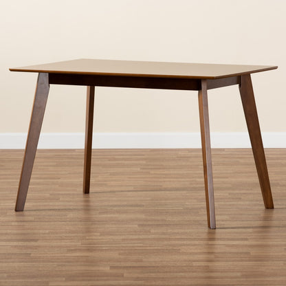 Baxton Studio - Maila Dining Table in Walnut Brown  - RH7206T-Walnut-DT view 7