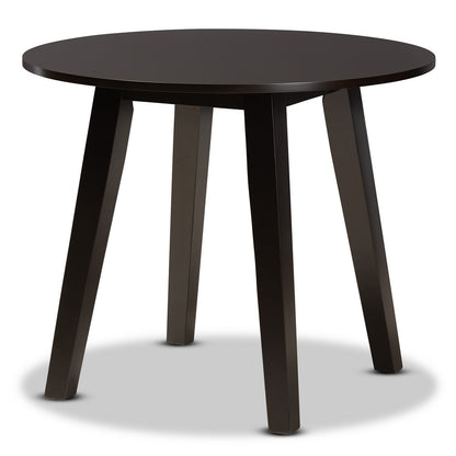 Baxton Studio - Maisie Dining Set in Sand/Dark Brown - Maisie-Sand/Dark Brown-5PC Dining Set view 3