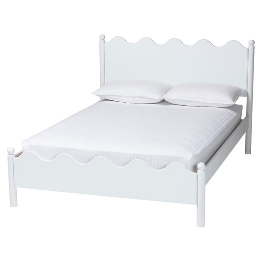 Baxton Studio - Malaya Full Size Bed in White - MG0239-White-Full view 1